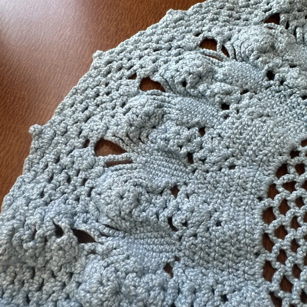 Vintage Handmade Crocheted Doily 15